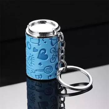 Metal Coin Tube Keychain Portable Able Key Pendant Coin Bucket Coin Storage Keychain Coin Bank Coin Bank Novelty Keychain