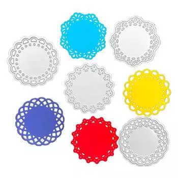 Металлические штампы для резки, четыре круглых цветочных узора, вырезать своими руками, скрапбукинг, бумага, ремесло, тиснение, нож, форма, лезвие, штамп для пробойника серебряный