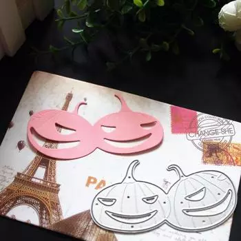 Metal embossing cutter die diy pumpkin carbon steel die серебряный
