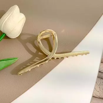 Metal Geometric Hair Claw Crab Hairpins for Women Striped Hair Clips Barrettes Girls Korean Ponytail Clip Hair Accessories