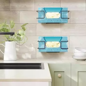 Металлический держатель для перчаток с винтами, настенный противоскользящий ящик для салфеток, настенный органайзер, здравоохранение, общественное питание