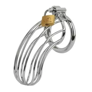 metal grid penis chastity belt