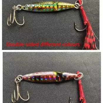 Metal Hard squid Bait 3D Eyes Artificial Bait Universal Fishing Lure Fishing D(Different color