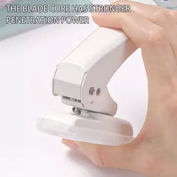 Metal Hole Punch Tool 1 Hole Cute Paper Punch Portable Round Hole Puncher Large Punch Capacity Hole Puncher For Scrapbooks Paper
