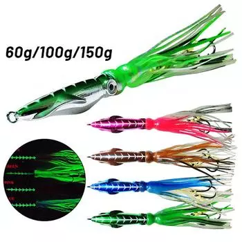 Metal Jig Head Octopus Skirt Fishing Lure Slow Squid Jigging Bait Wire Bait Inchiku Artifial Bait розовый