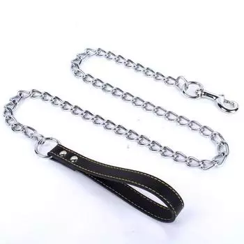 Metal Leash Dog Leash Dog Leash Dog Wrap Anti-Bite Chain Pet Supplies Dog Chain Manufacturer in Stock 2mm * 120cm Black
