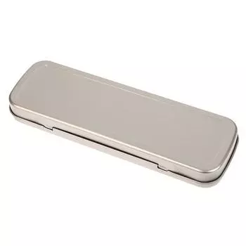 Metal Pen Box Iron Box Versatile Metal Pencil Stationery Students Spacious Heavy Duty Pen Box Rectangular Fountain Pen Case