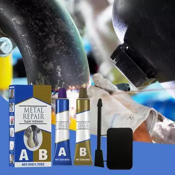 Metal Repair Glue 2PCS Weld Metal Repair Glue Strong Casting Glue All Purpose Repair Glue Welding Glue For Metals Cast Iron CHINA
