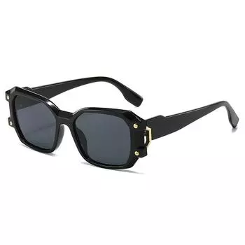 Metal Rivet Sunglasses Men S And Women S Advanced Uv-Proof Sunglasses regular