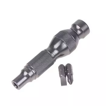 Metal Screwdriver Multi-Purpose Wrench 6.35 Batch Head Aluminum Alloy Household Cross Handle Precision Portable Wrench