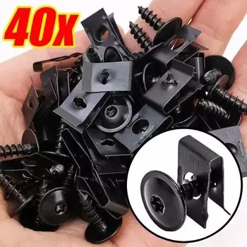 Metal Self Tapping Fasteners Kit for Automobiles Clip Screw Motorcycle Anti Rust Protection Clip Screws Clip Iron Sheet Plates