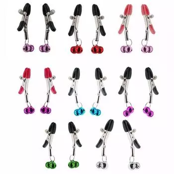 Металлический Сексуальный Колокольчик Зажим для Сосков Мэй Мэй Клип Женская Мастурбация Товары для Взрослых Секс-Игрушка Секс-Инструменты Gold1Yes