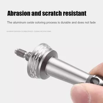 Metal Spinning Reel Stand Balance Lightweight Spinning Wheel Stabilizer Bar Durable Wear-Resistant Fishing Wheel Balance Tool