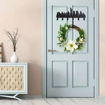 Metal Statue of Liberty Key Hooks - Multi-Purpose Wall Hooks for Household, for Clothes, Bags and Keys, Aesthetic Room Decor бронзовый