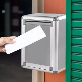 Металлический ящик для предложений с замком на ключ, благотворительный сбор, пожертвование, многофункциональный бюллетень для обратной связи