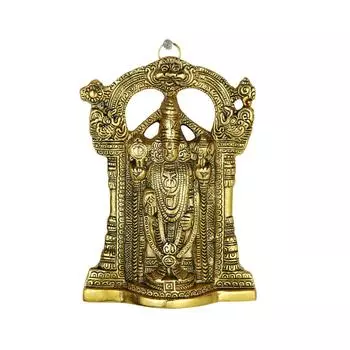 Metal Tirupati Balaji Idol Golden