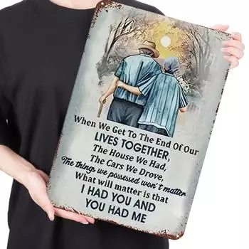 Metal Together Blechschild rechteckig Eisen Malerei Wand Zuhause Bar Dekoration