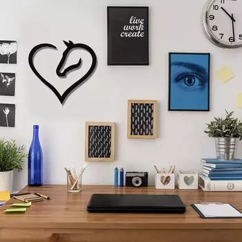 Metal Wall Art Custom Logo & Lettering Elegant Metal Wall Decoration Stylish Home Decor Unique Wall Art for Any Space чёрный