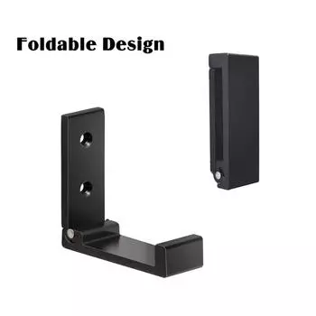 Металлическая настенная вешалка складная подставка для наушников органайзер для одежды принадлежности для дома спальня общежитие крючок для гарнитуры золотой