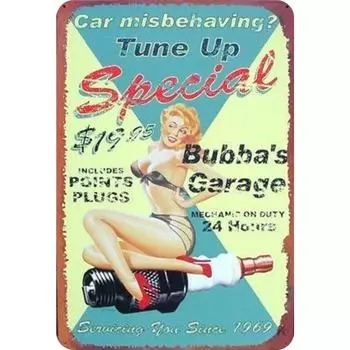 Metall-Blechschild rechteckig Eisen Malerei Wand Zuhause Bar Garage Dekor 20 x 3 3