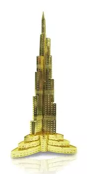 Metallic Nano Puzzle Gold Series Burj Khalifa