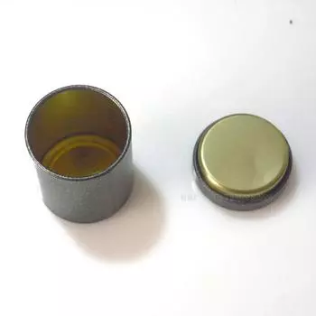 Металлическая банка для конфет, чая, сахара, кофе, чая, портативная мини-канистра 4.5cm*6.2cm золотой