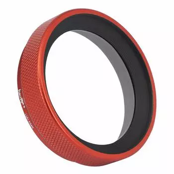 Металлическая бленда объектива Haoge MC UV Filter Защитное покрытие ультрафиолетовый фильтр поглощения ультрафиолета для камеры Fujifilm Fujifilm Fuji X100V Красный Красный
