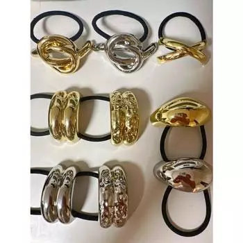 Металлическая большая модная кованая арка, родиевая лента для волос с конским хвостом, заколка для волос, головные уборы, винтажные украшения, аксессуары