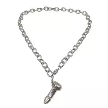 Металлическая цепь ожерелье ожерелье мужской соблазнительный инструмент страсть секс игрушки взрослые игрушки визуальный M Collar Chainwithout Pe