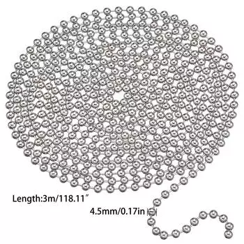 Металлическая цепочка из бусин с пряжками для бусин, набор для штор на окна, самодельные бирки для школы, офиса, спальни, комнаты