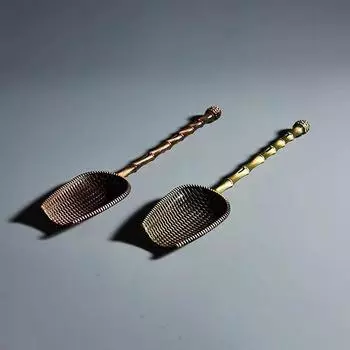 Металлическая чайная ложка в стиле ретро в китайском стиле, чайная церемония в стиле кунг-фу, чайная лопатка, сахар, соль, кофейные ложки, чайная утварь, кухонные принадлежности