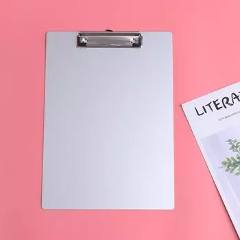 Металлическая доска для письма А4 Алюминиевый планшет для хранения мусорных корзин Файл для студентов Канцелярские принадлежности