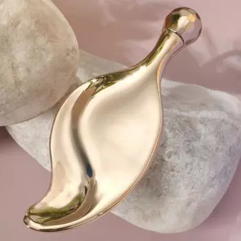 Металлическая доска Гуаша Массажер для лица Шариковый роликовый скребок из цинкового сплава Подтяжка лица Массаж Красота Уход за кожей Инструмент Гуаша Красота