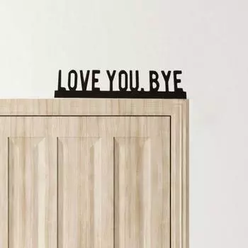 Металлическая дверная накладка Yousheng Love You Bye Over Door Frame Decor Угловая табличка на дверную раму для входной двери дома Подарок на новоселье A