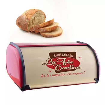 Металлическая хлебница Большая вместимость Отличная герметизация Сохраняет свежесть Легко чистить Хлебница Контейнер Красный