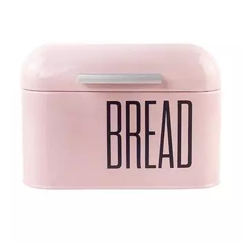 Металлическая хлебница для кухни, контейнер для хранения хлеба с крышкой розовый