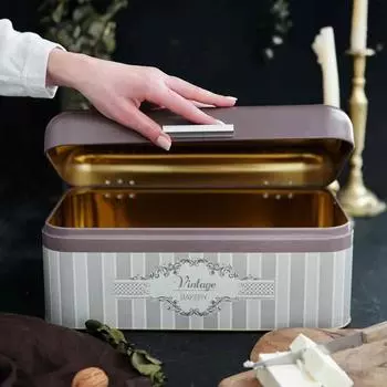 Металлическая хлебница, Хлебница - Металлическая хлебница,