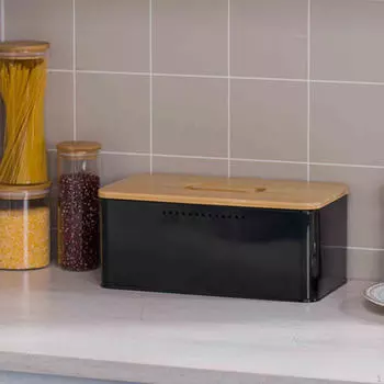 Металлическая хлебница, контейнер для хранения, герметичная коробка для фермерского дома для домашней столешницы для печенья