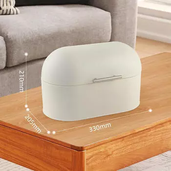 Металлическая хлебница с откидной крышкой, контейнер для хранения, для