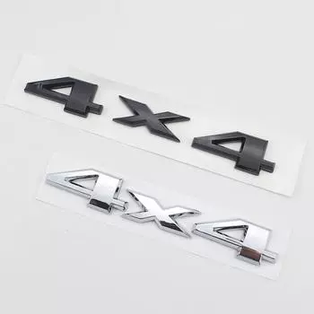 Металлическая хромированная эмблема 4X4 + LIMITED, автомобильный багажник, задний значок, наклейка, наклейка, внедорожник серебряный