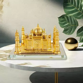 Металлическая индийская модель Тадж-Махала, орнамент, настольная художественная статуя, прочные изделия ручной работы 10,5x11x16 см для дома