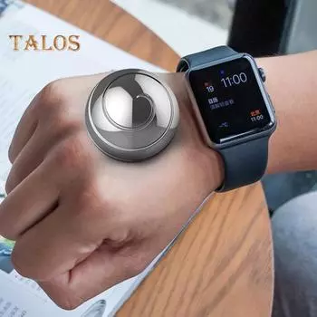 Металлическая кинетическая настольная игрушка для детей и взрослых, оптическая иллюзия для всего тела, спиннер, настольный гироскопический мяч для снятия стресса синий