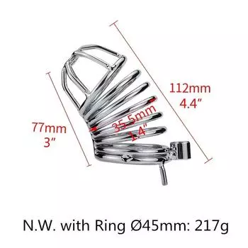 Металлическая клетка-кольцо для пениса, 1 шт., опыт идеального мужчины - стальная клетка целомудрия - секс-игрушки для мужчин Ring 40mm