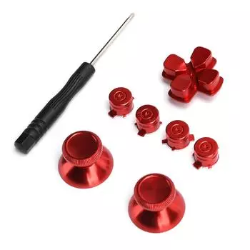 Металлическая кнопка джойстика имитирует хват для замены джойстика контроллера геймпада PS4Red красный