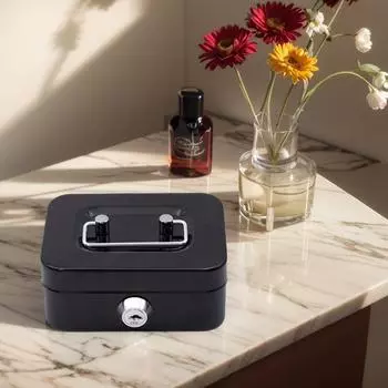 Металлическая копилка с замком на ключ, контейнер для монет, органайзер для денег, небольшая коробка для хранения денег для взрослых и детей, 4,53x3,78x2,28 дюйма зелёный