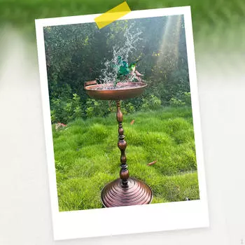 Металлическая кормушка для птиц, простая в установке, для любителей железных украшений, деревенский декор для сада