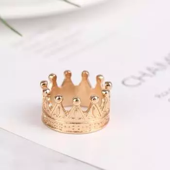 Металлическая корона для кукол, детская принцесса, императрица, кукольный домик, головной убор, игрушка в подарок золотой