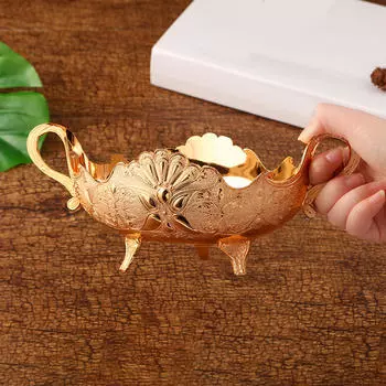 Металлическая корзина для фруктов, поднос для столешницы, бытовая европейская бинауральная тарелка в виде павлина для хлеба