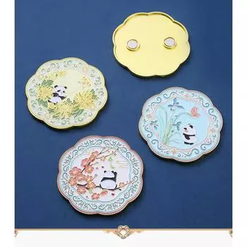 Металлическая краска для выпечки магнитная присоска наклейка на холодильник Panda портативная культурная и креативная маленькая подарочная наклейка на холодильник