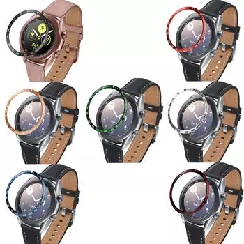 Металлическая крышка, стальной ободок, кольцо для Galaxy Watch 3, 41 мм, стальной корпус